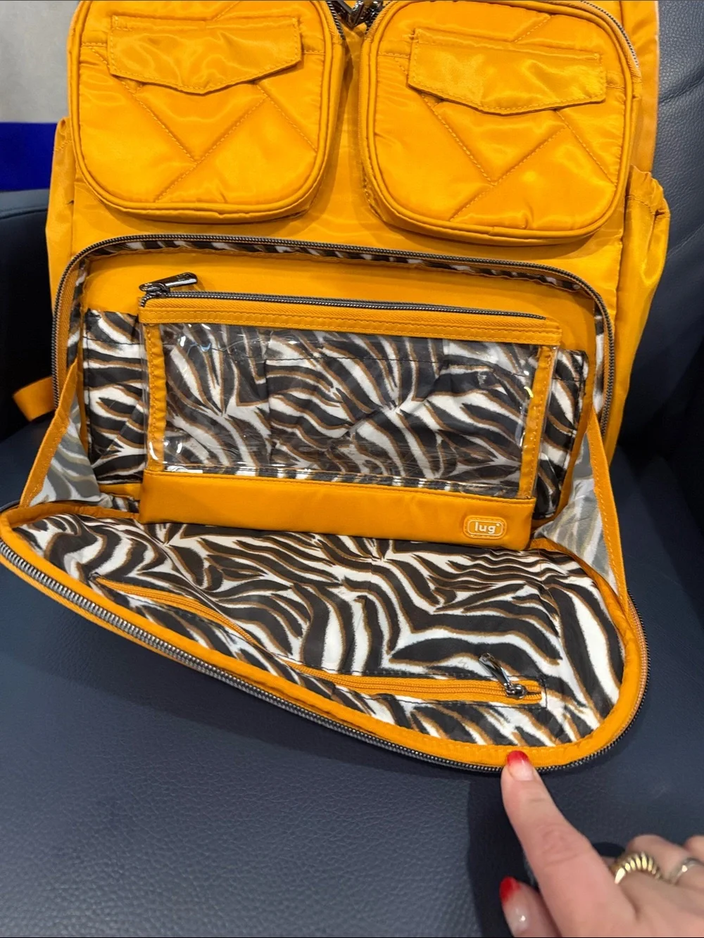 lug Puddle Jumper Backpack Amber Yellow NWOT